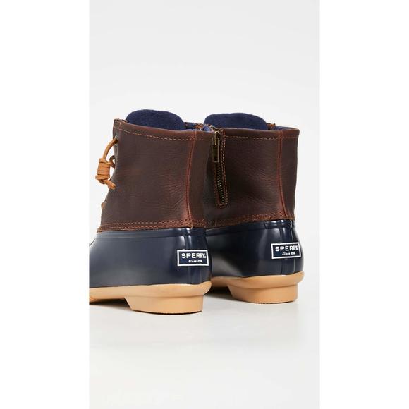 SPERRY WOMEN'S SALTWATER BOOTS, TAN/NAVY, 7.5 - Picture 5 of 6